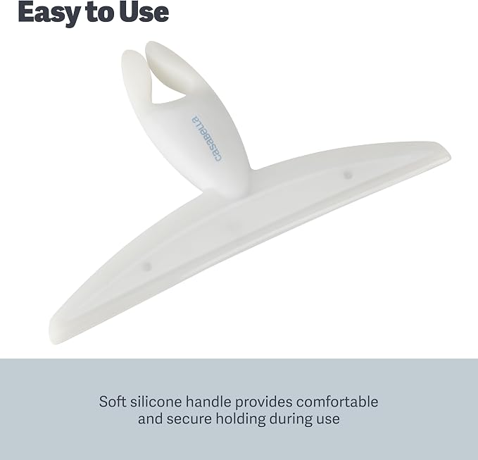 Casabella, White 44037 Clip on Silicone Squeegee, 8.25" (Pack of 6)