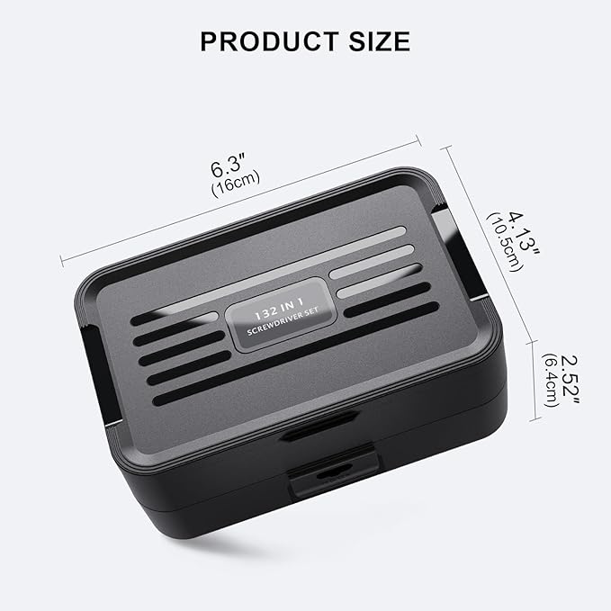 Mini Precision Screwdriver Set with Color-coded Identification, 132 in 1 Micro Magnetic Repair Tool Kits with Storage Box, 108 Bits,Small Manual Screw Driver Toolkits for iPhone/Mac/iPad/Table