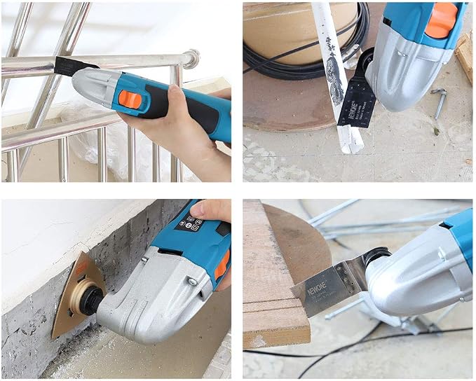 NEWONE Oscillating Tool,1.8 Amp Power Tools,Variable Speed Oscillating Multi-Tool Kit with 20pcs Oscillating Tools Accessories