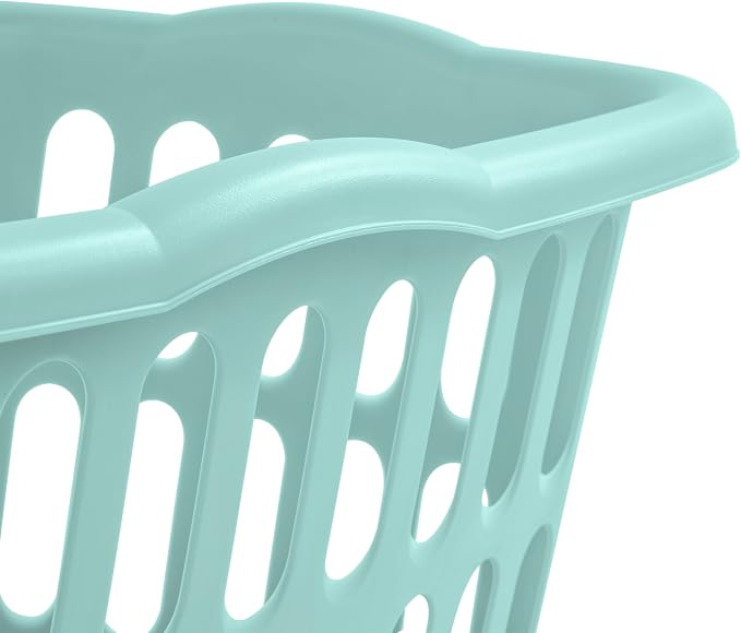 Sterilite 1.5 Bushel Rectangular Plastic Laundry Basket, Assorted, 12 Pack
