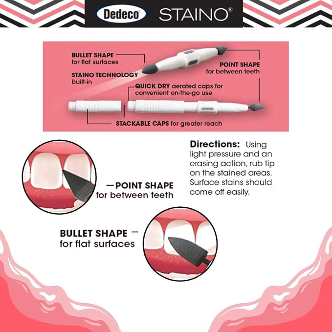 Staino Tooth Stain Eraser Dental Tool – 2 Erasers/Unit