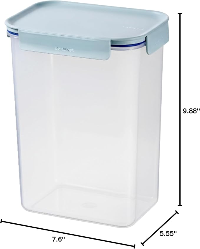 LocknLock Classic-Plus Plastic Food Storage Container | Airtight Plastic Food Storage Containers with Lids | BPA Free Stackable Food Storage for Meal Prep, Leakproof, Freezer & Dishwasher Safe, 3.8L