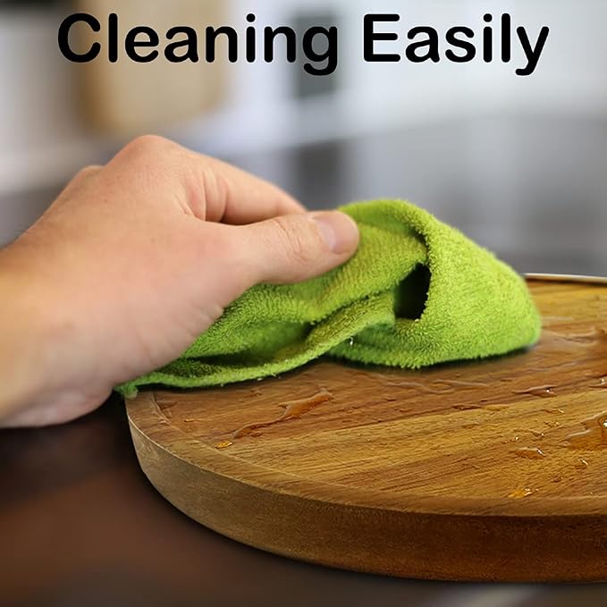 12" Acacia Wood Lazy Susan Organizer Kitchen Turntable for Cabinet Pantry Table Organization,2 Pack