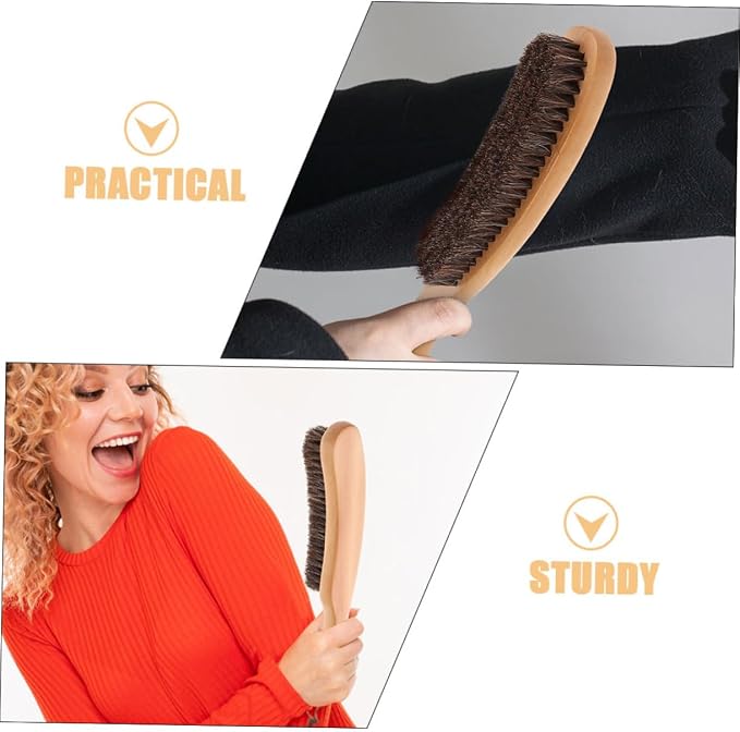 2pcs Clothes Dust Brush Portable Soft Cleaning Brushes for Dust Removal Garments and Accessories Gentle Delicate Fabrics Ergonomic Design for Comfortable Use