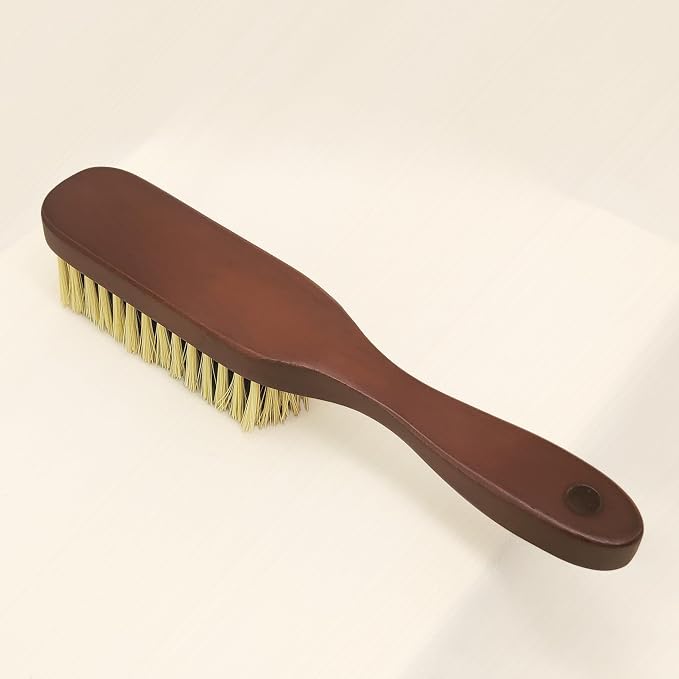 Clothing Brush & Lint Remover for Clothes | For Sweaters, Suits, Cashmere, Wool, Velvet, Suede Jackets, Pet Hair Removal, Natural Solid Wood Handle, Gentle Lint Brush