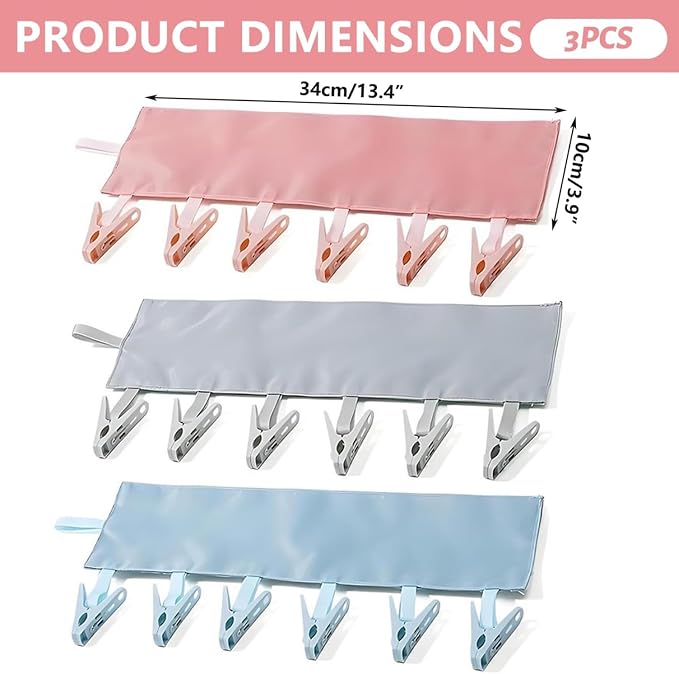 Portable Drying Rack for Travel Hanger with Pins, Folding Travel Hangers with Clips,Works as Hanger for Swimsuit Drying Rack,Sock Drying Rack and Cruise