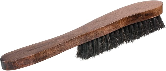 Home-it Hat Brush - Dust Brush - Horse Hair Bristles lint Brush for Clothes, Suits, Cashmere, Wool, Velvet, Good Grip, Walnut Hardwood Handle