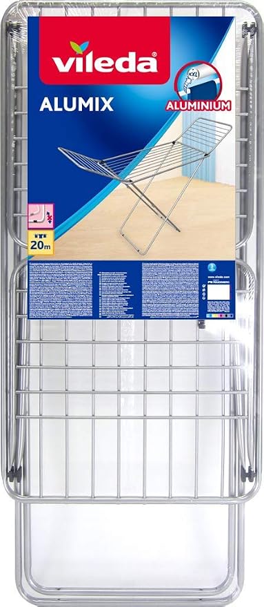 Vileda Alumix Airer, Steel and Aluminium, Silver