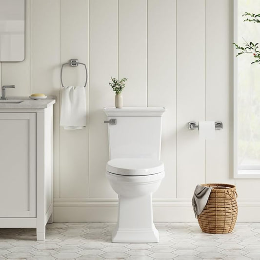 American Standard 5020A65G.020 Traditional Luxury Toilet Seat, Slow-Close, Elongated Front, White (Pack of 2)