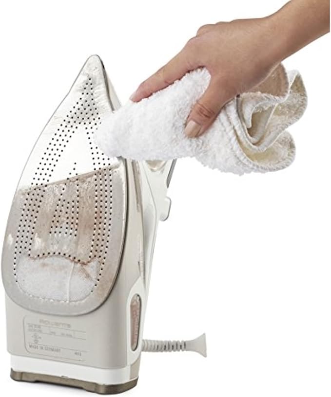 Rowenta ZD110 Non-Toxic Stainless Steel Soleplate Cleaner Kit for Steam Irons with Cleaning and Polishing Cloth
