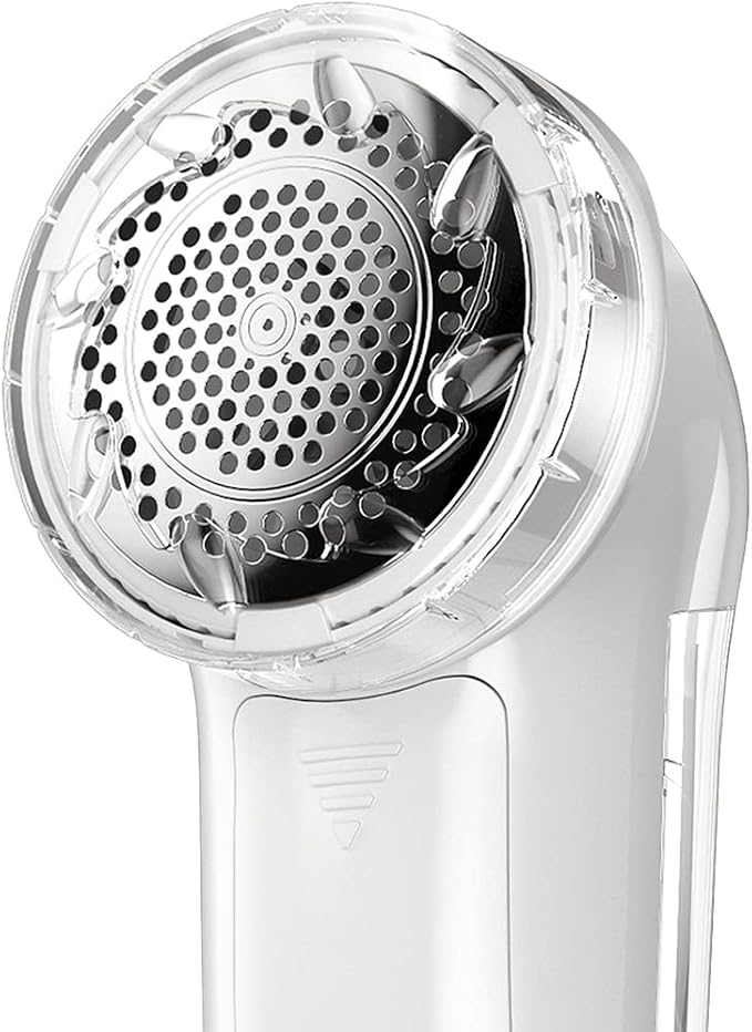 Bymore Fabric Shaver, Lint Remover, Lint Shaver Defuzzer Sweater Shaver for Clothes and Furniture with AC Adapter Pill Fuzz Remover-White