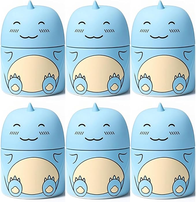 Dinosaur Shaped Automatic Toilet Bowl Cleaner with Ocean Scent, 6 Pack, Long-Lasting Bathroom Tank Tablets in Bottles