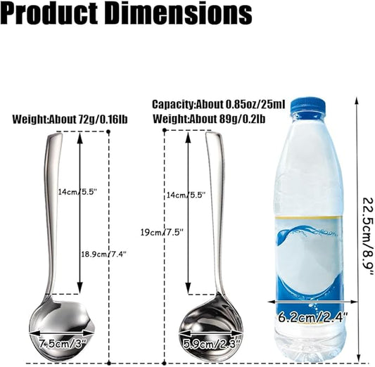 Small Gravy Sauce Ladle,18/10 Stainless Steel Ladle With Pouring,Dishwasher Safe.