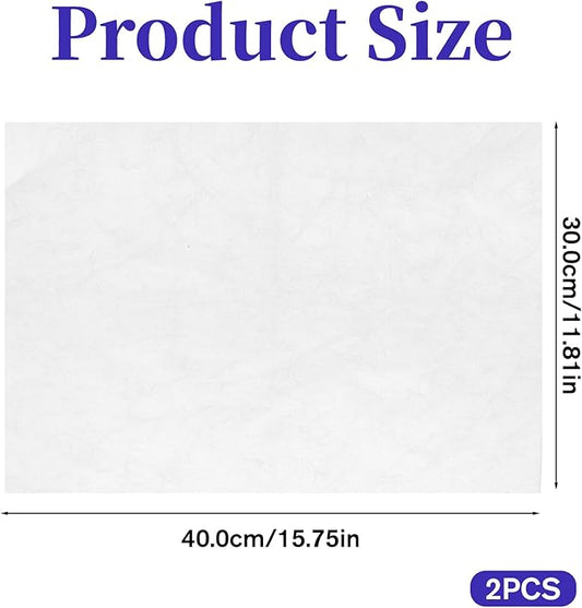 2 Pcs Pressing Cloth for Ironing Silk, Silk Organza Mesh Cloth, Fabric Press Clothing Sewing and Ironing Fabric Protector Press Tool, 12 x 16 Inch
