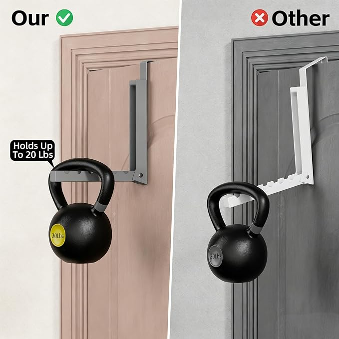 BAKON Over The Door Hanger Folding Clothes Drying Rack, Folding Hanging Coat Rack for Indoor Laundry Room Compact Small Space Foldable Portable Clothing Hanger Hook Collapsible-2 Pack (Gary)