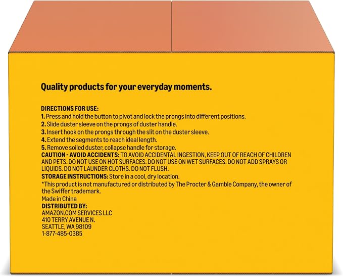 Amazon Basics 360° Heavy Duty Duster Refills, Picks up and Traps 2X More Allergens, 11 Count, Pack of 1