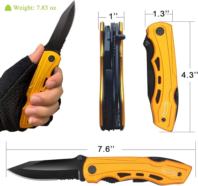 15-in-1 Pocket Multitool Knife - Folding Knife with Pliers, Bottle & Can Opener, Phillips Screwdriver + 9 Bits, Nylon Sheath - EDC Multi Tool for Camping, Hiking & DIY - Gifts for Men & Dad