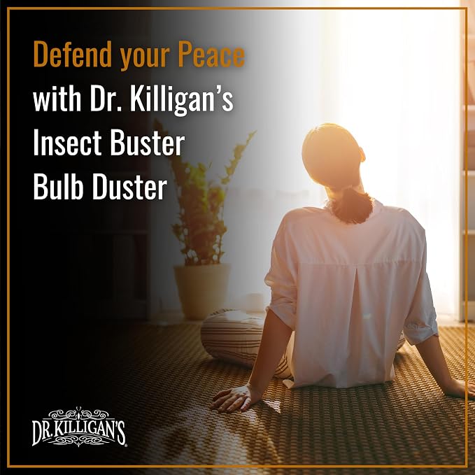 Dr. Killigan's The Insect Buster - Bulb Duster, Sprayer, Applicator, Dispenser for Diatomaceous Earth and Other Powders - a Non-Toxic, Natural and Safe Tool - Large (14oz)