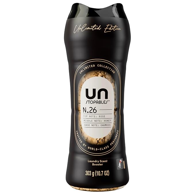 Downy Unstopables Unlimited Collection In-Wash Laundry Scent Booster Beads, No. 26, Fine Fragrance, Long-Lasting Fresh Scent Beads, 10.7 oz