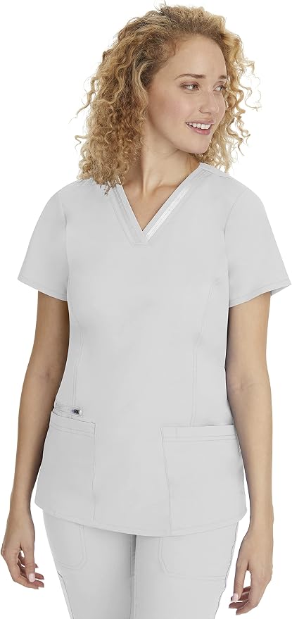 Healing Hands Purple Label Scrub Top for Women with 3 Pockets | Princess Paneling, Secure Zip Pocket, Flattering Modern Fit, Organized Storage, Professional Workwear, Easy Care Fabric