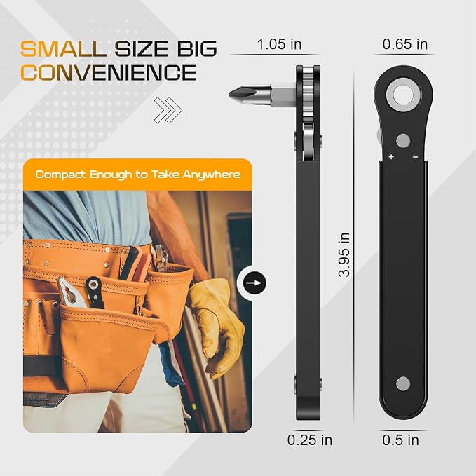 Tools for Men Gifts Right Angle Screwdriver: T5 T6 T7 Torx Star Bit & Ratchet Allen Wrench Drill Bit Set + Square Drive Bit & Small Ratcheting Wrench Screwdriver Set, Men Husband Dad Stocking Stuffers