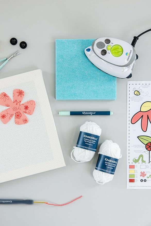 Kimberbell 6x6” Wool Pressing Mat – Heat-Resistant Ironing Pad for Quilting, Appliqué & Punch Needle Plus | Reduces Pressing Time & Provides Stability