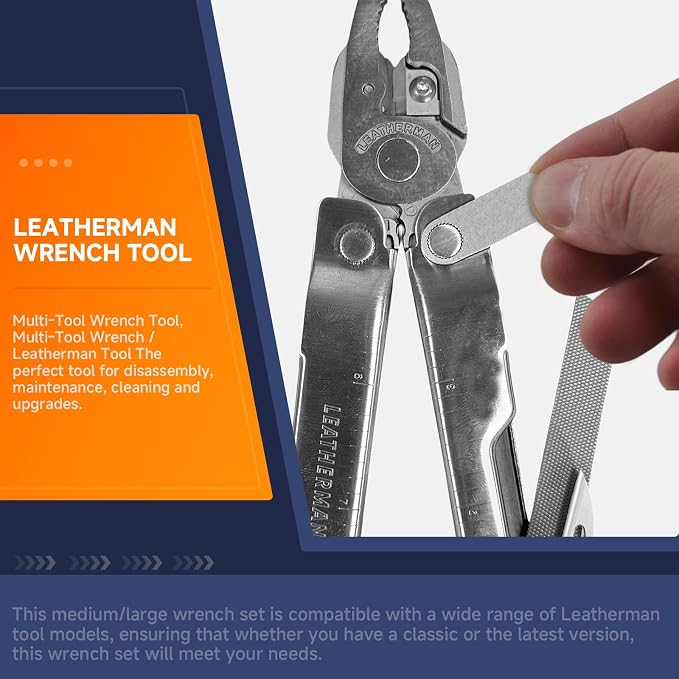 (2Pcs) For Leatherman wrench Knurled Nut Removal Wrench for Leatherman Tool Disassembly, Maintenance, Cleaning and Upgrades