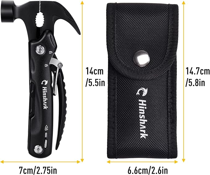 Gifts for Men 12 in 1 Hammer Multitool, Anniversary Birthday Dad Gift Tools | Multitool Hammer Tool, Gifts for Men Dad Husband Him Grandpa, Camping Essentials Cool Gadgets, Christmas Stocking Stuffers