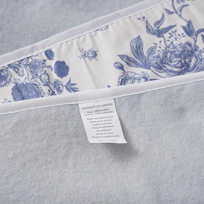 Large Ironing Mat 31x59, Heat-Resistant Foldable Ironing Pad with Hanging Hooks, Portable Cotton-Top Ironing Blanket