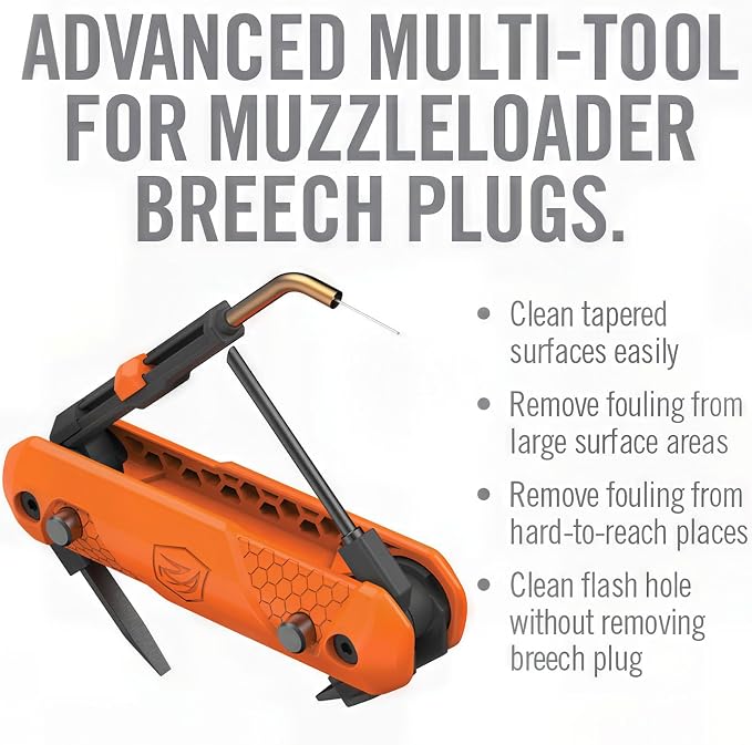 Real Avid Breech Plug Cleaning Options - Choose Between Master Maintenance Kit or 4-in-1 Scraper - Muzzleloader Cleaning Kit for Gun Maintenance