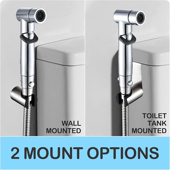 Handheld Bidet Sprayer for Toilet Kit Cleaning Assistant Jet Spray Bidet Attachment with Adjustable Water Pressure Easy Control One Button Shut-Off Water