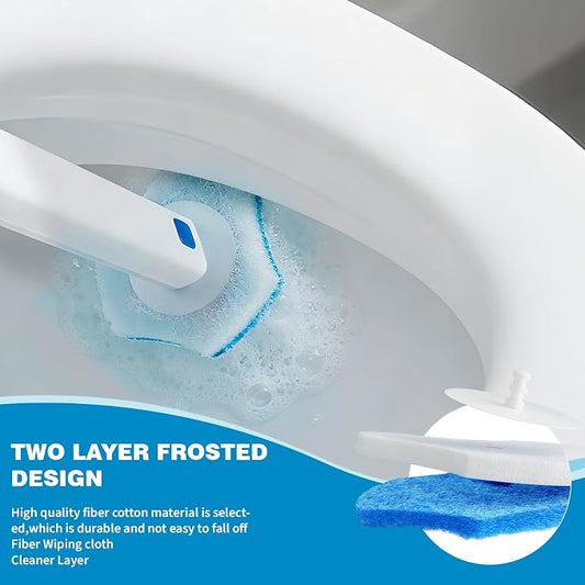 Disposable Toilet Brush Refills,32 Pcs,Disposable Toilet Cleaner,Toilet Bowl Cleaner,Not Compatible with Other Brands