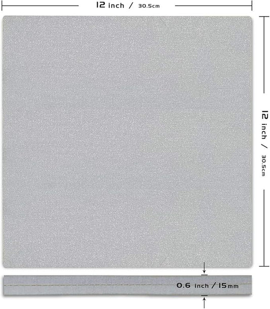 Easy Heat Press Mat 12x12 with Teflon Sheets 12x16 Inch 3 Pack