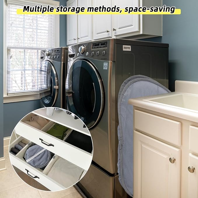 Collapsible Laundry Basket, 90L Mesh Pop-up Hamper with Handles | Foldable Storage Clothes Bag for Laundry, Bathroom, Dorm, Travel, Camping, Space-saving, Beige, 2PCS