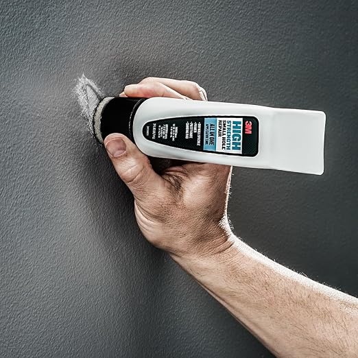 3M High Strength Small Hole Repair, All-in-One Applicator Tool | Quick and Easy Repair for Nicks and Nail Holes, Includes Putty Knife, Spackle, and Sanding Pad For Wall Repairs