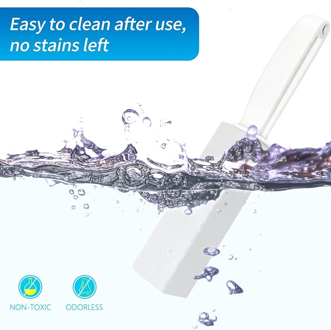 4TH Pumice Stone for Toilet Bowl Cleaning,Pumice Sticks (White)