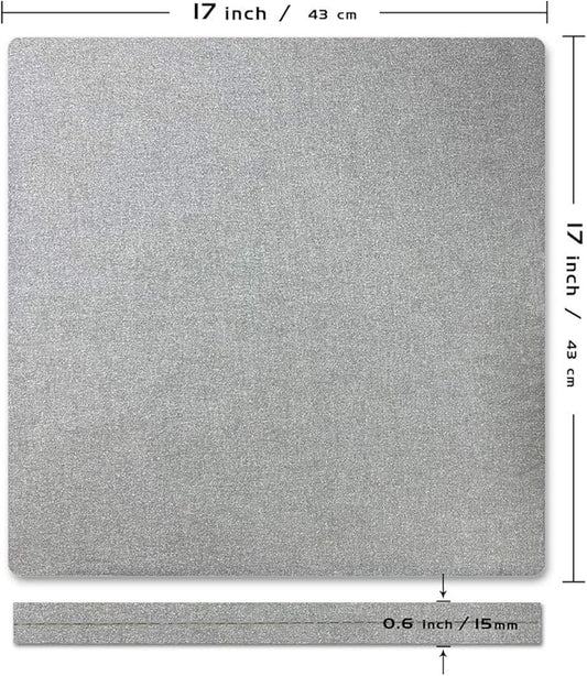 ReArt Heat Press Mat 17" x 17" for Cricut Easypress Both Sides Applicable - Mat for Heat Press Machines and HTV and Iron On Projects
