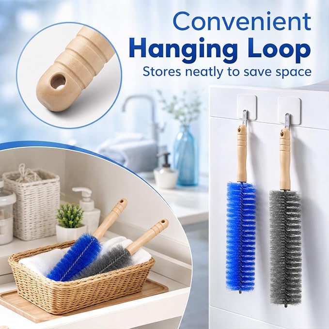 Fan Cleaning Brush,Fan Brush Cobweb Duster Microfiber Duster,Bendable Microfiber Head,Fan Cleaner Brush Reusable Dust Remover Washable ldeal for Electric Fans Air Conditioning,Curtain(Mixed 2Pcs)
