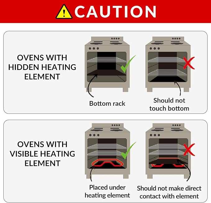Oven Liners for Bottom of Oven, 4 Pack Resuable Heavy Duty Teflon Oven Mat, Non Stick Oven Mats for Bottom of Electric Oven Gas Oven Toaster Stove Top Protectors Microwave Stove Grill, Easy to Clean