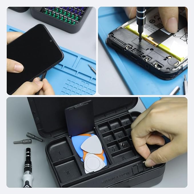Succulent 132-in-1 Mini Precision Screwdriver Set, Color-Coded Manual Magnetic Tool Set, 132 Repair Accessories for iPhone, Mac, iPad, Tablets, Consoles, Glasses, DIY Electronics Repair,