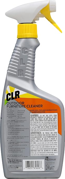 CLR Outdoor Furniture Cleaner, 26 oz., Pack of 2 | Cleans and Protects Outdoor Surfaces, Works on Fabric, Wood, Wicker, PVC, Plastic and More