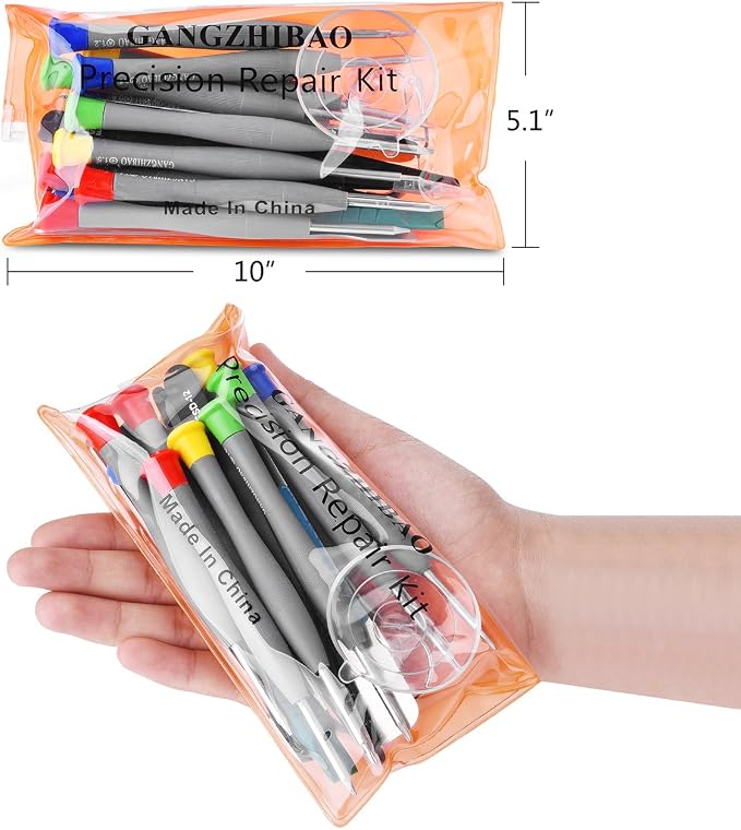 21pcs Precision Screwdriver Set Magnetic,GangZhiBao Repair Tools Kit for Fix Phone/iphone,Computer/PC,Tablet/Pad,Watch,PS4 - Replace Screen Battery Camera Small Electronics Open Pry Tool Kits Sets DIY