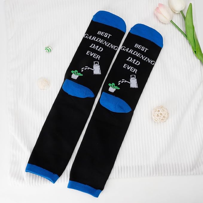 Fathers Day dad gifts christmas Birthday Best Dad Ever Funny Outdoor Hobby Sports Themed Novelty Socks Gift for Men