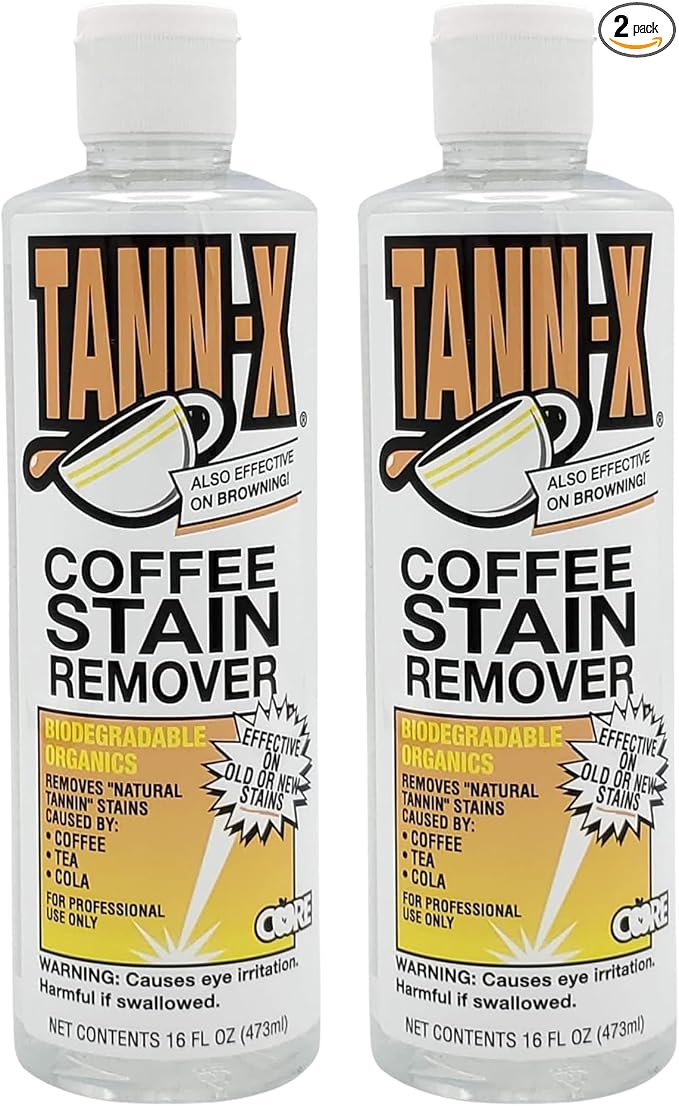 Tann-X Coffee Stain Remover for Carpet and Upholstery, Pint (2 Pack)