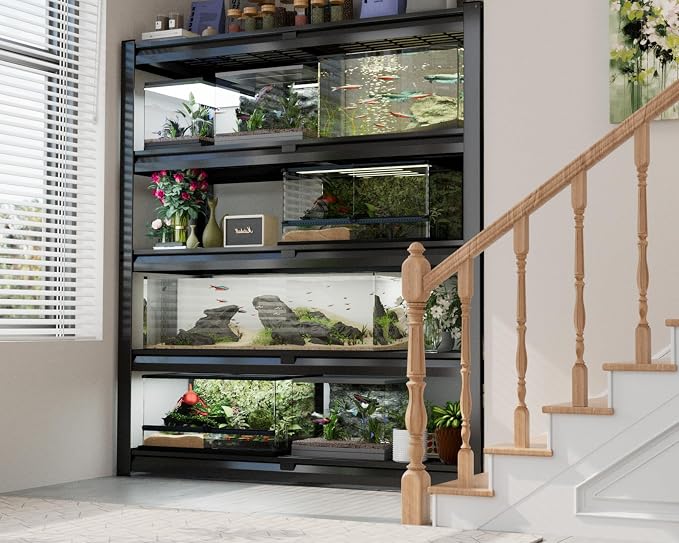 PrimeZone 72" H Heavy Duty Garage Shelving 2500 LBS 5 Tier Storage Shelves Adjustable Industrial Metal Wire Shelf Unit for Garage,Basement,Pantry,Warehouse,Commercial,48" W X 24" D X 72" H 2Pack