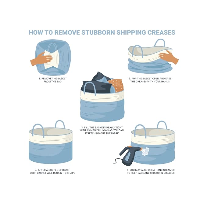 OrganiHaus Rainbow Laundry Basket & Hamper, Nursery Playroom 52L | Rainbow - Rainbow Cotton Rope Hamper, Nursery 52L
