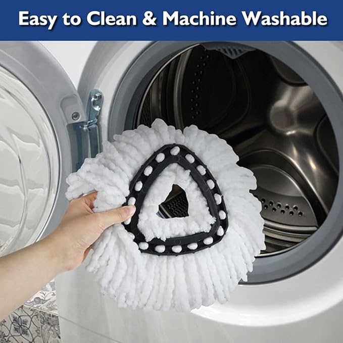2 Pack Spin Mop Replacement Head Compatible with Ocedar EasyWring Spinning Mop,Microfiber Mop Refills Mop Replace Heads