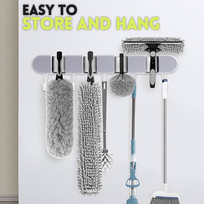 【Upgrade Anti Rotation 】 24ft High Reach Duster Kit,5-18ft Lightweight Aluminum Alloy Extension Rod,7-Piece Set,210° Steering Head Clean Various Angle,for Cleaning Ceiling,High Wall