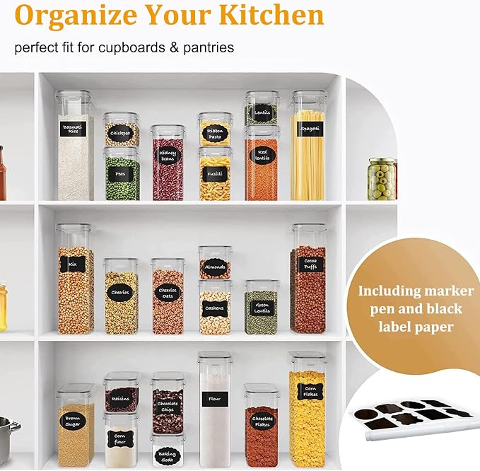 8 Pack Airtight Food Storage Containers