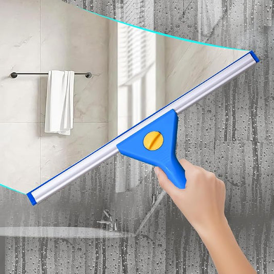 Professional Window Cleaning kit, 2-in-1 Window Squeegee with 78" Extension Poles, Suitable for Indoor & Outdoor Window, High Glass, High Windows, Multi-Purpose Car Windshield Cleaning